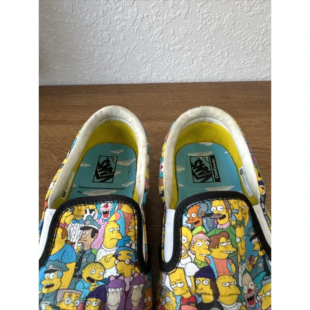 Vans X The Simpsons People Of Springfield Comfycush Slip On Men's 7.5 Women 9